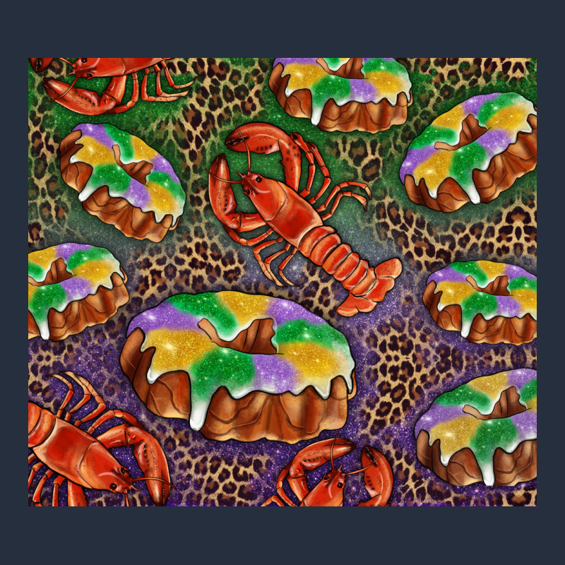 Mardi Gras King Cake And Crawfish Zipper Hoodie by RanaPortraitStore | Teevron