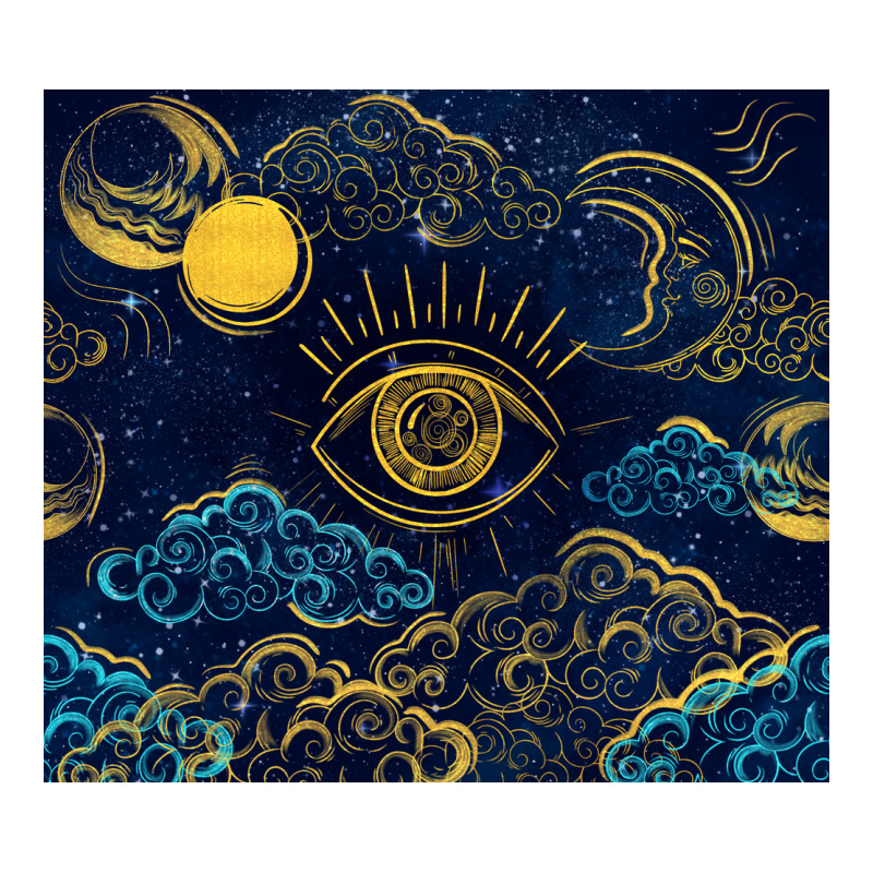 Evil Eye Moon Premium Sweatshirt by TumblerDesignByShophia | Teevron