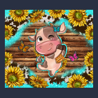 Western Cute Cow With Sunflower Heavyweight Sweatshirt | Teevron