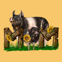 Western Mom With Hampshire Pig And Baby Pig Vintage Hoodie | Teevron