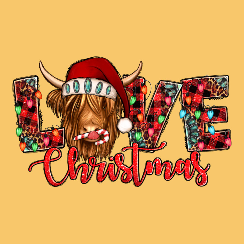 Love Christmas Highland Cow And Turquoise Gemstone Vintage Hoodie by Jasminsmagicworld | Teevron