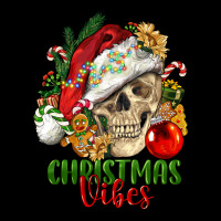Christmas Vibes Human Skull Heavy Core Tee | Teevron
