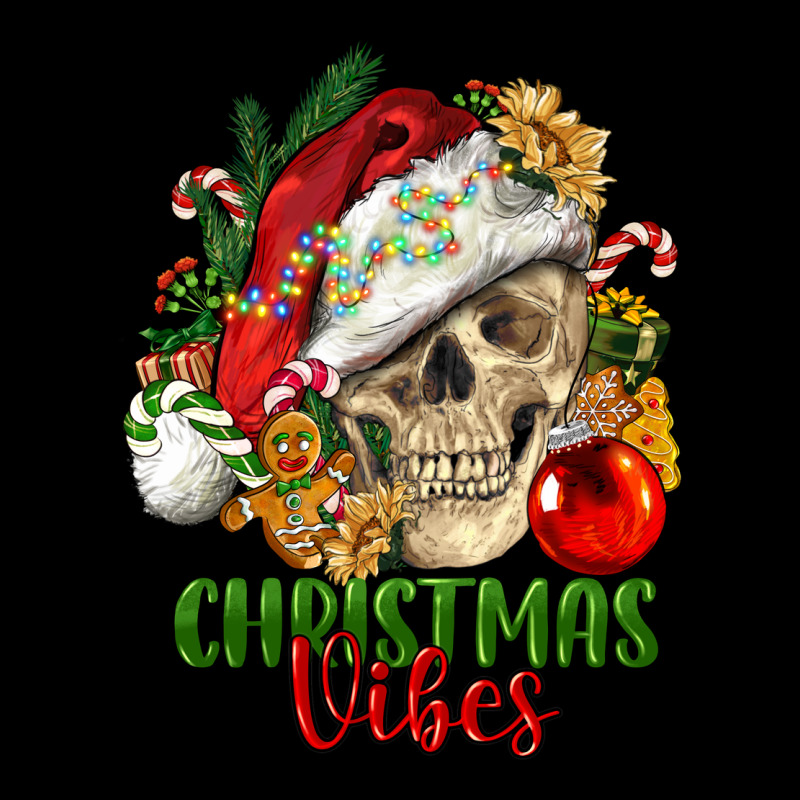 Christmas Vibes Human Skull Heavy Core Tee by FaDigitalArtStudio | Teevron