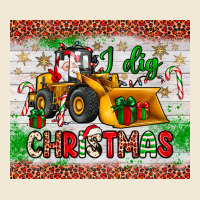 I Dig Christmas Bulldozer Santa Premium Tee | Teevron