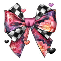 coquette bow floral checkered pattern | Teevron