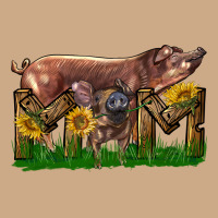 Western Mom With Duroc Pig And Baby Pig Vintage Hoodie | Teevron