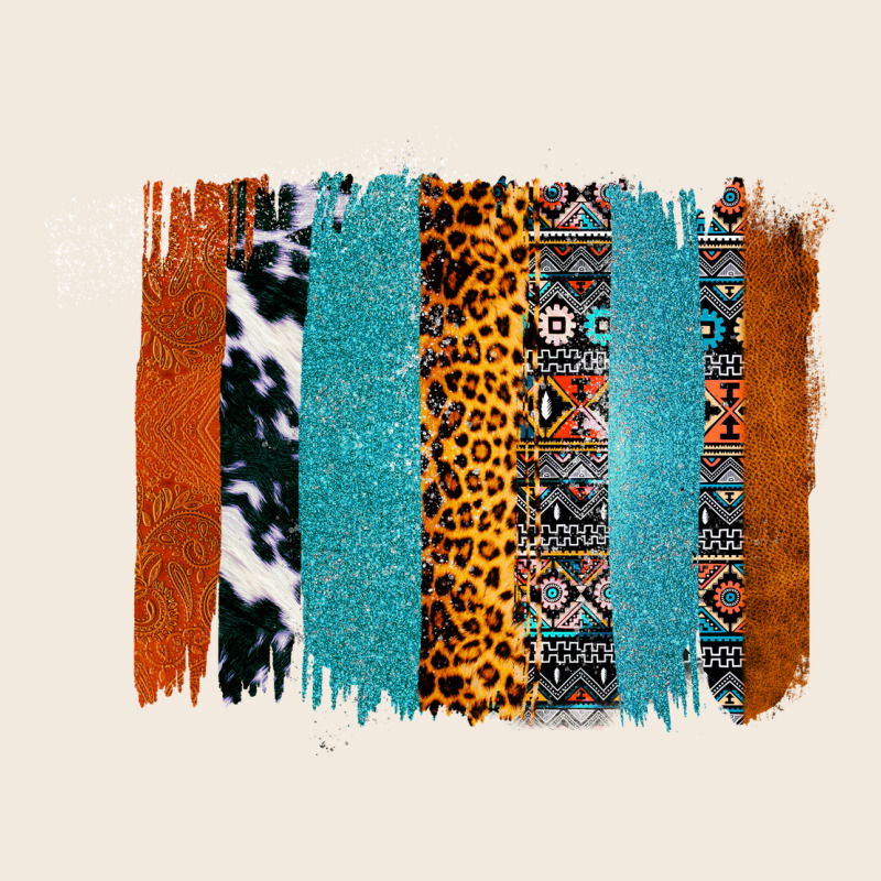 Western Leopard Glitter Aztec Cowhide Pattern Brushstroke Zipper Hoodie by Bettercallsaul | Teevron