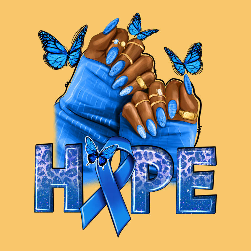 Hope Blueribboncolon Cancer Nails Vintage Hoodie by NancyCooperArtShop | Teevron