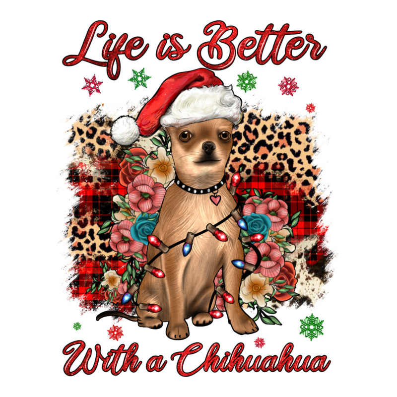 Christmas Life Is Better With A Chihuahua Premium Tee by JahusDesignShop | Teevron
