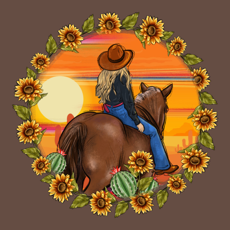Cowgirl Sunflower Long Sleeve Tee by MaliasSmallBusiness | Teevron
