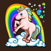 Cute Unicorn With Rainbow Heavy Core Tee | Teevron