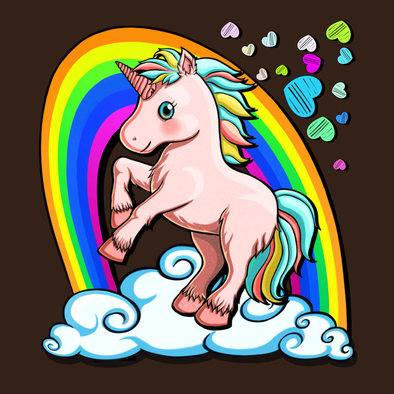 Cute Unicorn With Rainbow Heavy Core Tee by FaDigitalArtStudio | Teevron