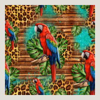 Macaw Parrot Seamless Pattern Heavy Core Tee | Teevron