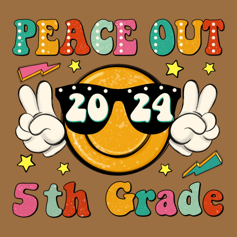Peace Out 2024 5th Grade Vintage Tee by JahusDesignShop | Teevron