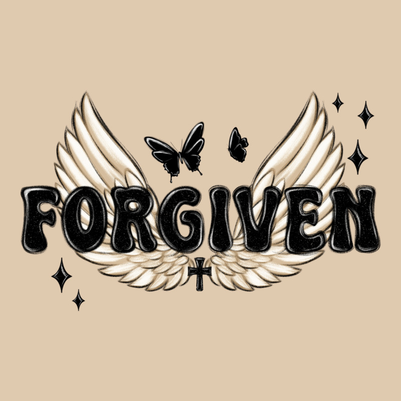 Forgiven Christian Angel Wings Heavyweight Sweatshirt by MaliasSmallBusiness | Teevron