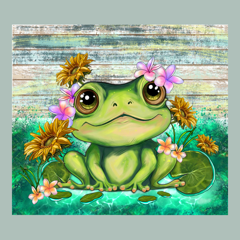 Frog With Sunflower Heavyweight Hoodie by TumblerDesignByShophia | Teevron