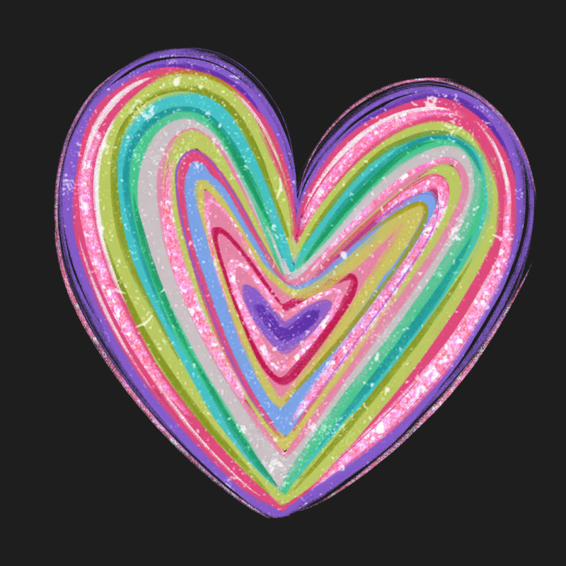 Valentine's Day Colorful Heart Classic Tee by MaliasSmallBusiness | Teevron