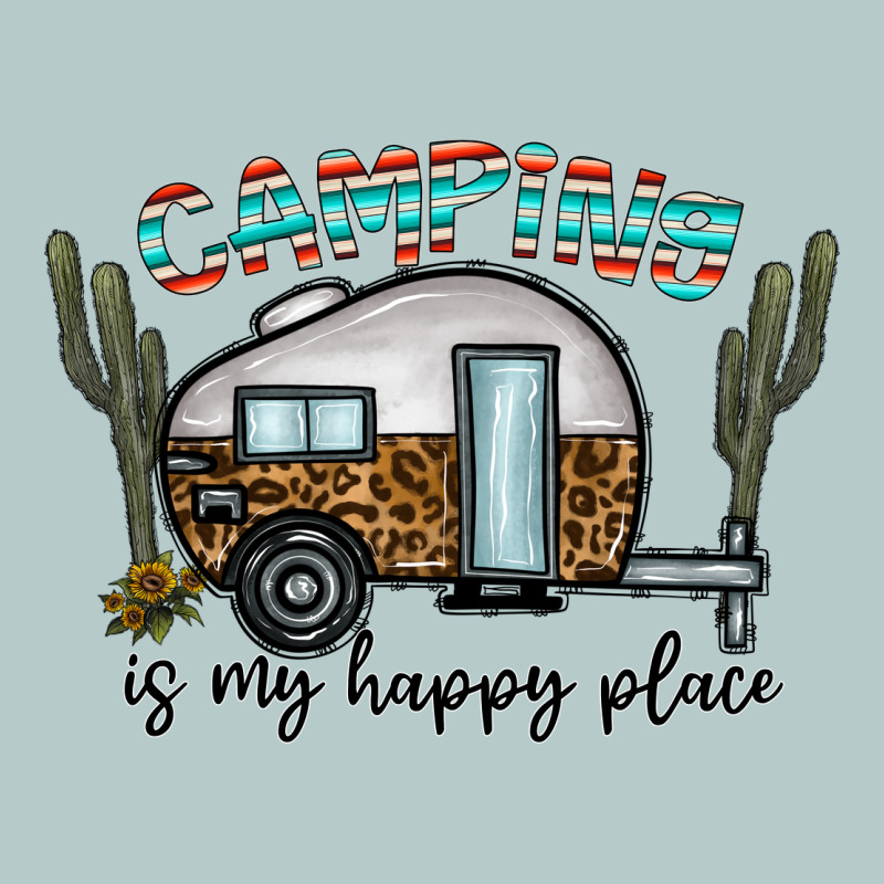Camping Is My Happy Place Heavy Core Tee by CowhideDigitalArt | Teevron