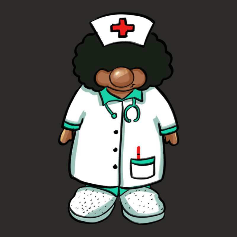 African Nurse Gnome Afro Hair Heavy Core Tee by BarkalooDesign | Teevron