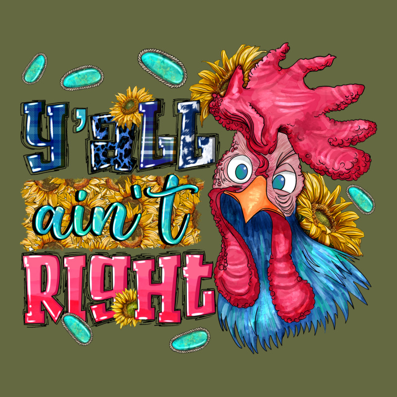 Yall Aint Right With Chicken Long Sleeve Tee by NancyCooperArtShop | Teevron