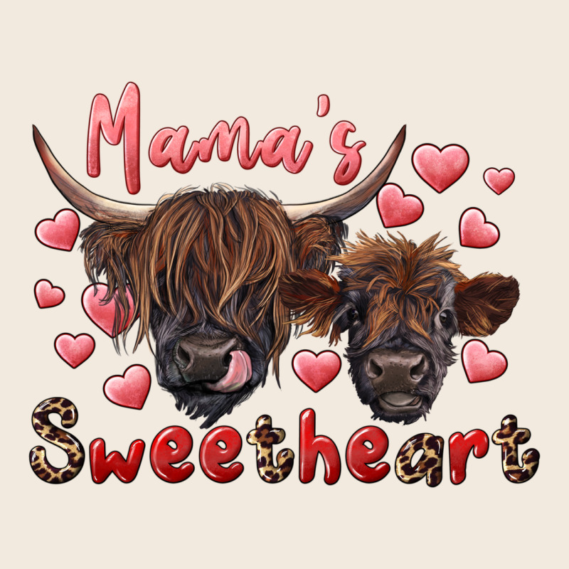 Mama's Sweetheart Highland Cow And Calf Zipper Hoodie by RanaPortraitStore | Teevron