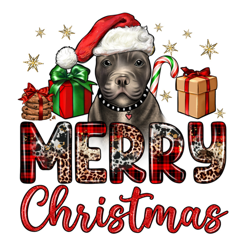 Merry Christmas Pitbull Premium Tee by JahusDesignShop | Teevron