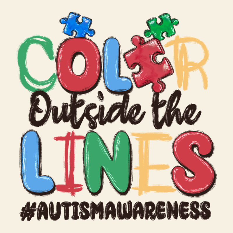 Color Outside The Lines Autism Awareness Vintage Tee by MaliasSmallBusiness | Teevron