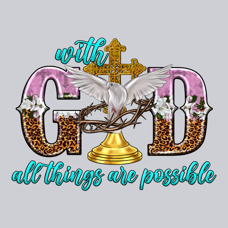 With God All Things Are Possible Heavyweight Sweatshirt by NancyCooperArtShop | Teevron