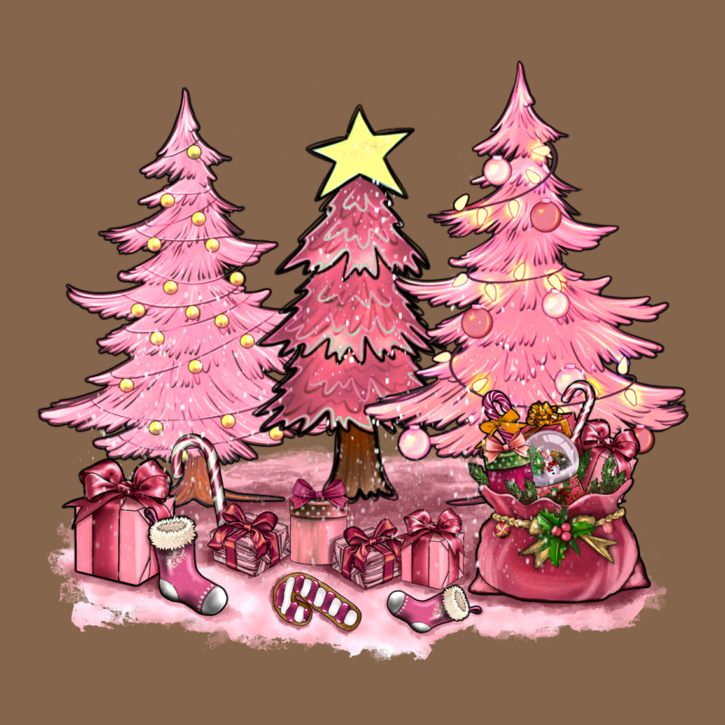 Pink Christmas Trees With Gift Box Bbs Premium Tee by BundleAndBundleShop | Teevron