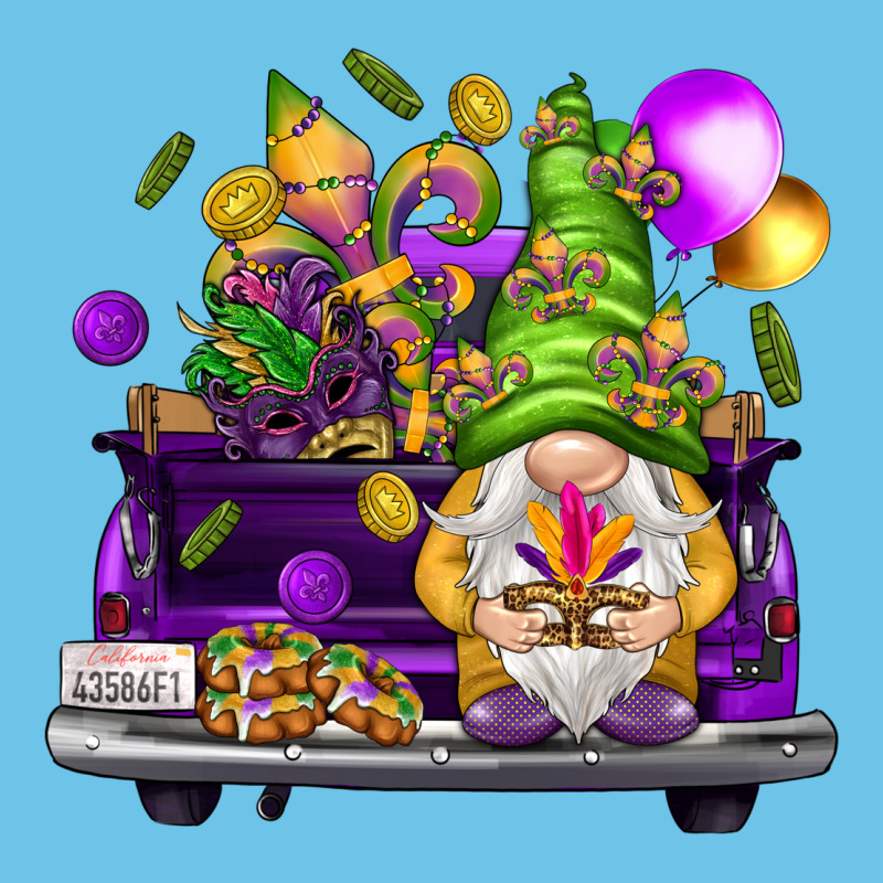 Mardi Gras Gnome On The Truck Premium Sweatshirt by HowdyJamesFarm | Teevron