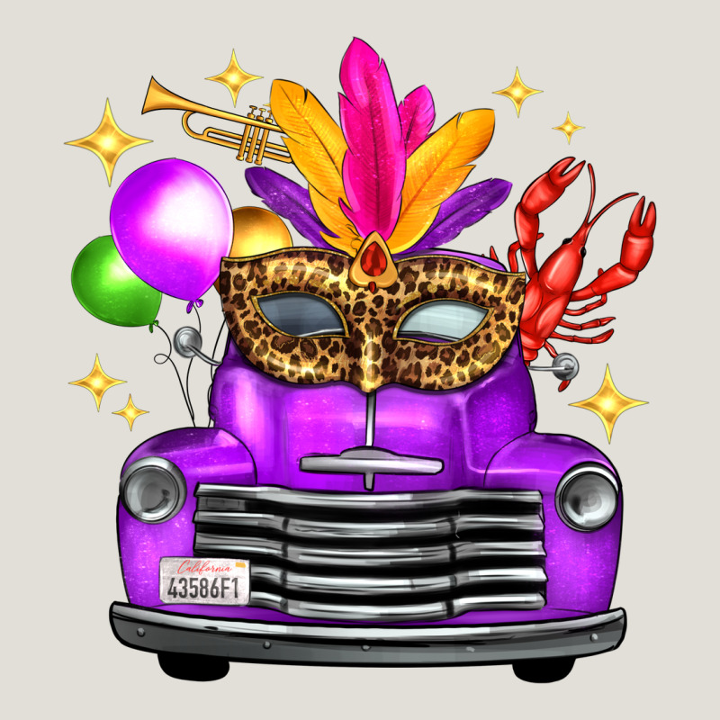 Mardi Gras Truck Leopard Mask Heavy Core Tee by FaDigitalArtStudio | Teevron