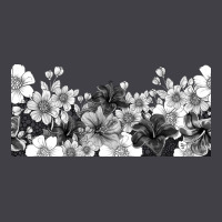 Black And White Floral Heavyweight Hoodie | Teevron