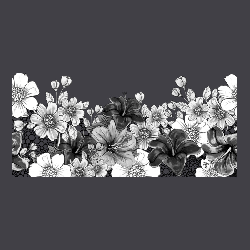 Black And White Floral Heavyweight Hoodie by TumblerDesignByShophia | Teevron