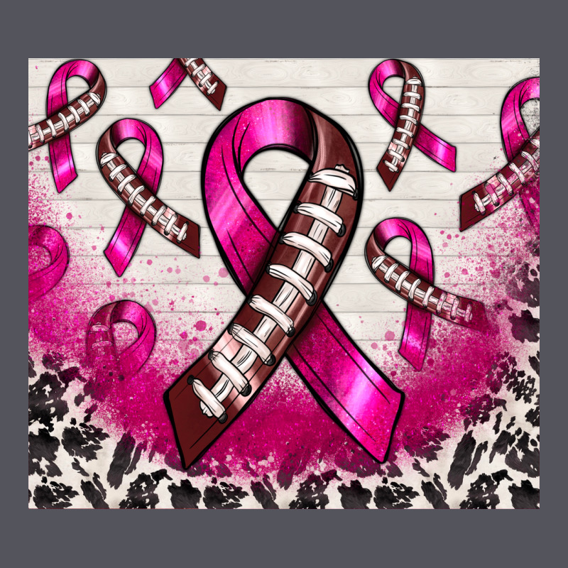 Breast Cancer American Football Ribbon Vintage Hoodie by NancyCooperArtShop | Teevron