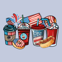 4th Of July Coffee Cups Long Sleeve Tee | Teevron