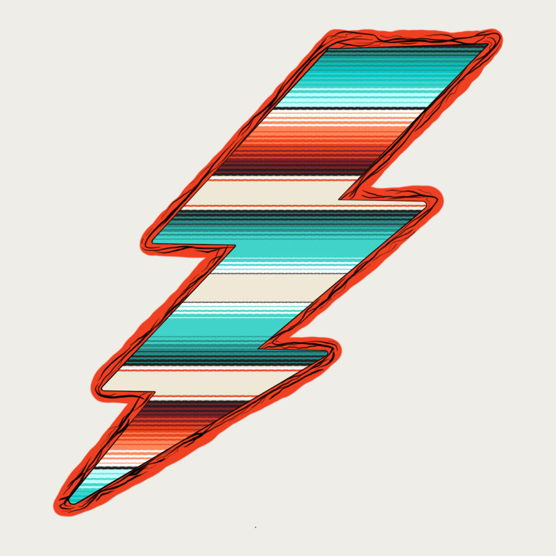 Teal And Orange Serape Lightning Zipper Hoodie by Bettercallsaul | Teevron