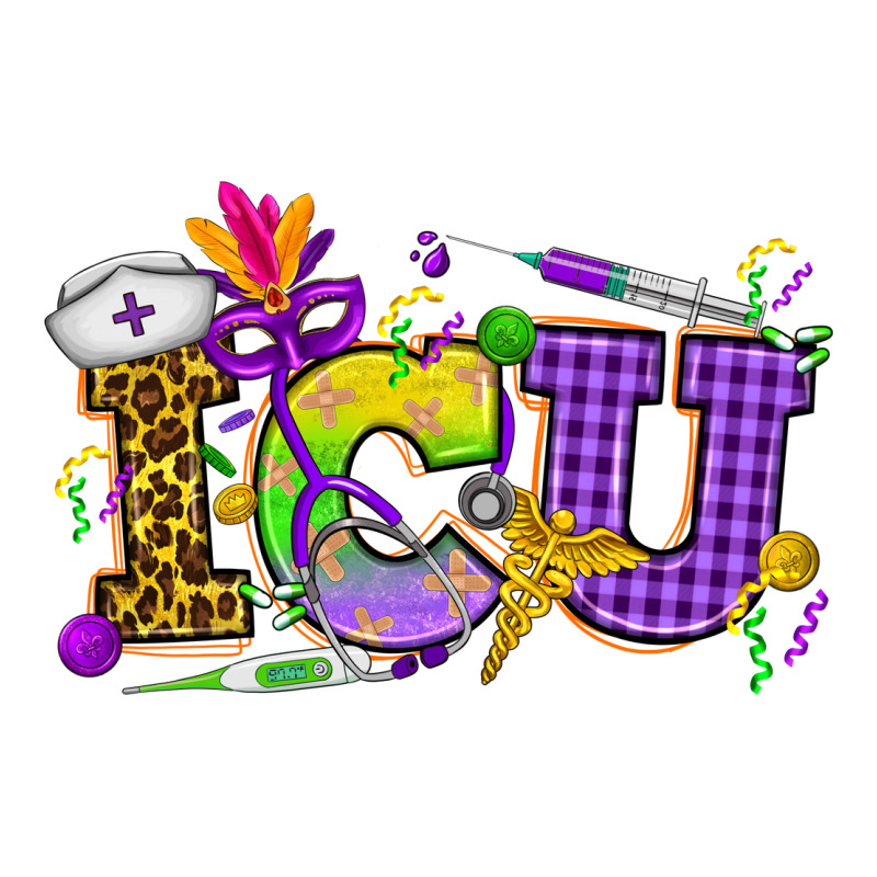 Mardi Gras Icu Nurse Premium Sweatshirt by HowdyJamesFarm | Teevron