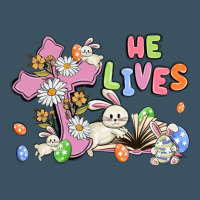 He Lives With Bunnys And Eggs Urban Heavy Tee | Teevron