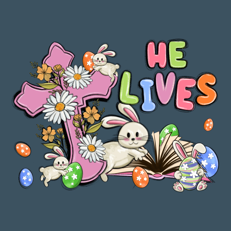 He Lives With Bunnys And Eggs Urban Heavy Tee by MaliasSmallBusiness | Teevron