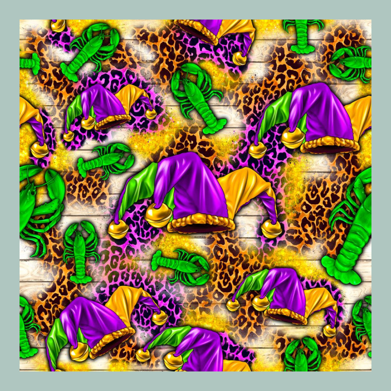 Mardi Gras Jester Had And Crawfish With Leopard Pa Premium Sweatshirt by HowdyJamesFarm | Teevron