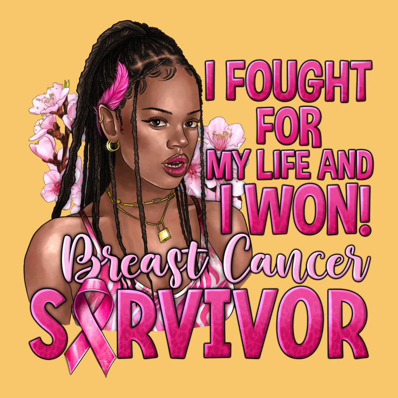 I Fought For My Life And I Won Afro Woman Vintage Hoodie by NancyCooperArtShop | Teevron