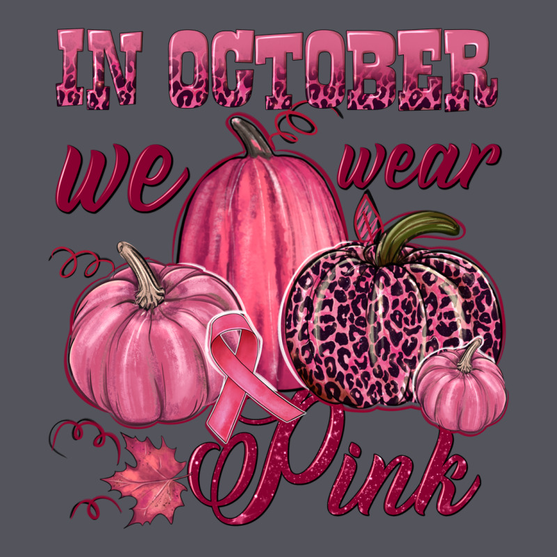 In October We Wear Pink Vintage Hoodie by NancyCooperArtShop | Teevron