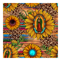 our lady of guadalupe sunflower  seamless pattern | Teevron