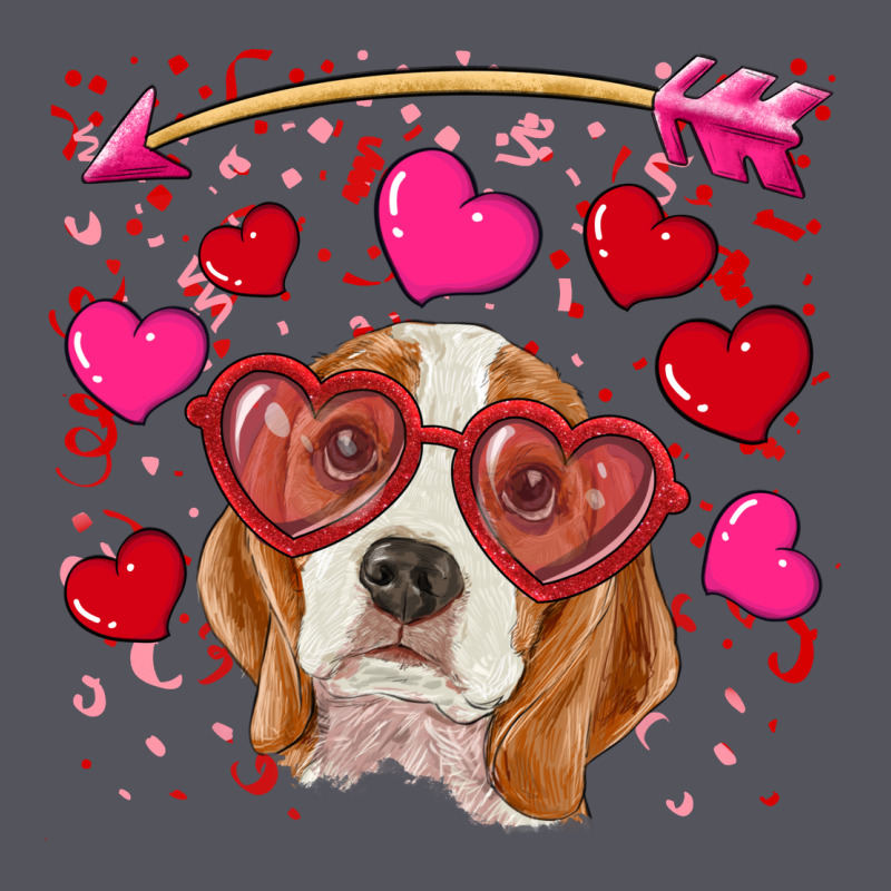 Valentines Day  Beagle Vintage Hoodie by RanaPortraitStore | Teevron