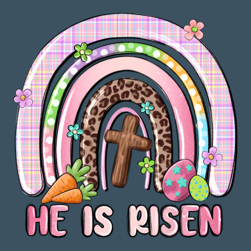 He Is Risen Easter Rainbow Urban Heavy Tee by MaliasSmallBusiness | Teevron