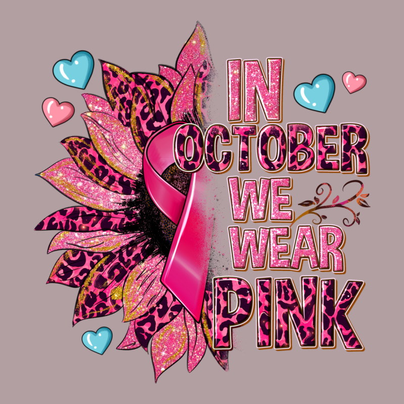 In October We Wear Pink Vintage Hoodie by NancyCooperArtShop | Teevron