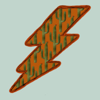 Western Cactus Lightning Orange Background Zipper Hoodie | Teevron