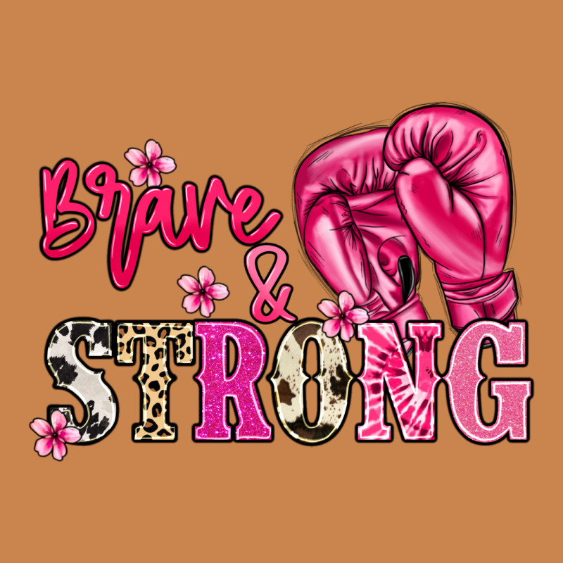 Brave And Strong Cancer Awareness Heavyweight Hoodie by HowdyJamesFarm | Teevron