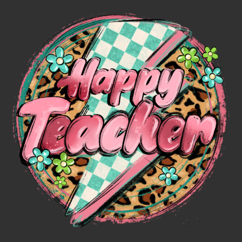 Happy Teacher Lighting Bolt Urban Heavy Tee by MaliasSmallBusiness | Teevron