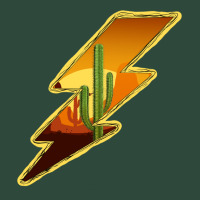 Cactus Sunset Lightning Zipper Hoodie | Teevron
